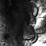 Landsat TM 5, Band 3, Hohe Tauern Scene